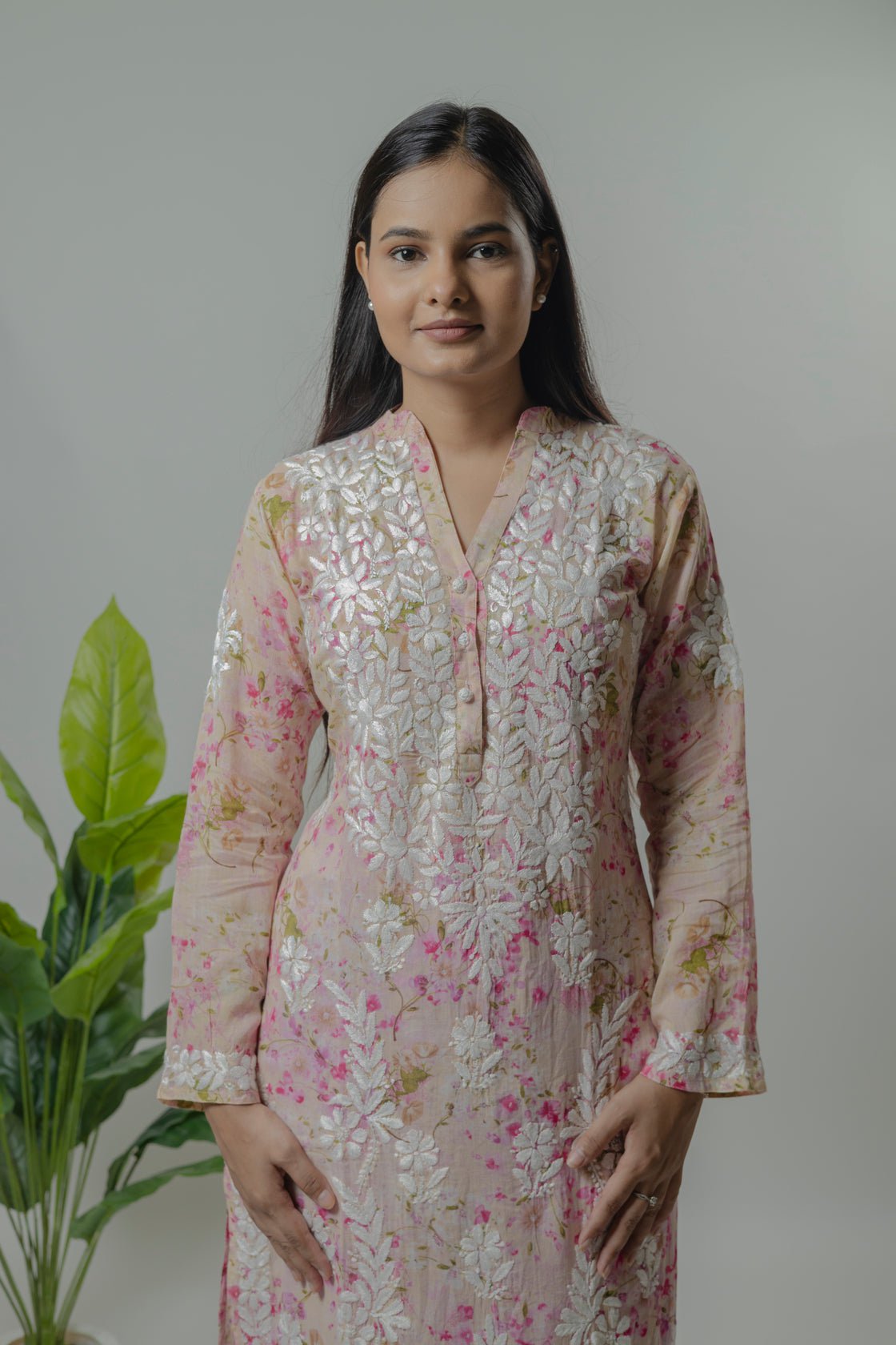 Mul Mul Printed Long Kurti