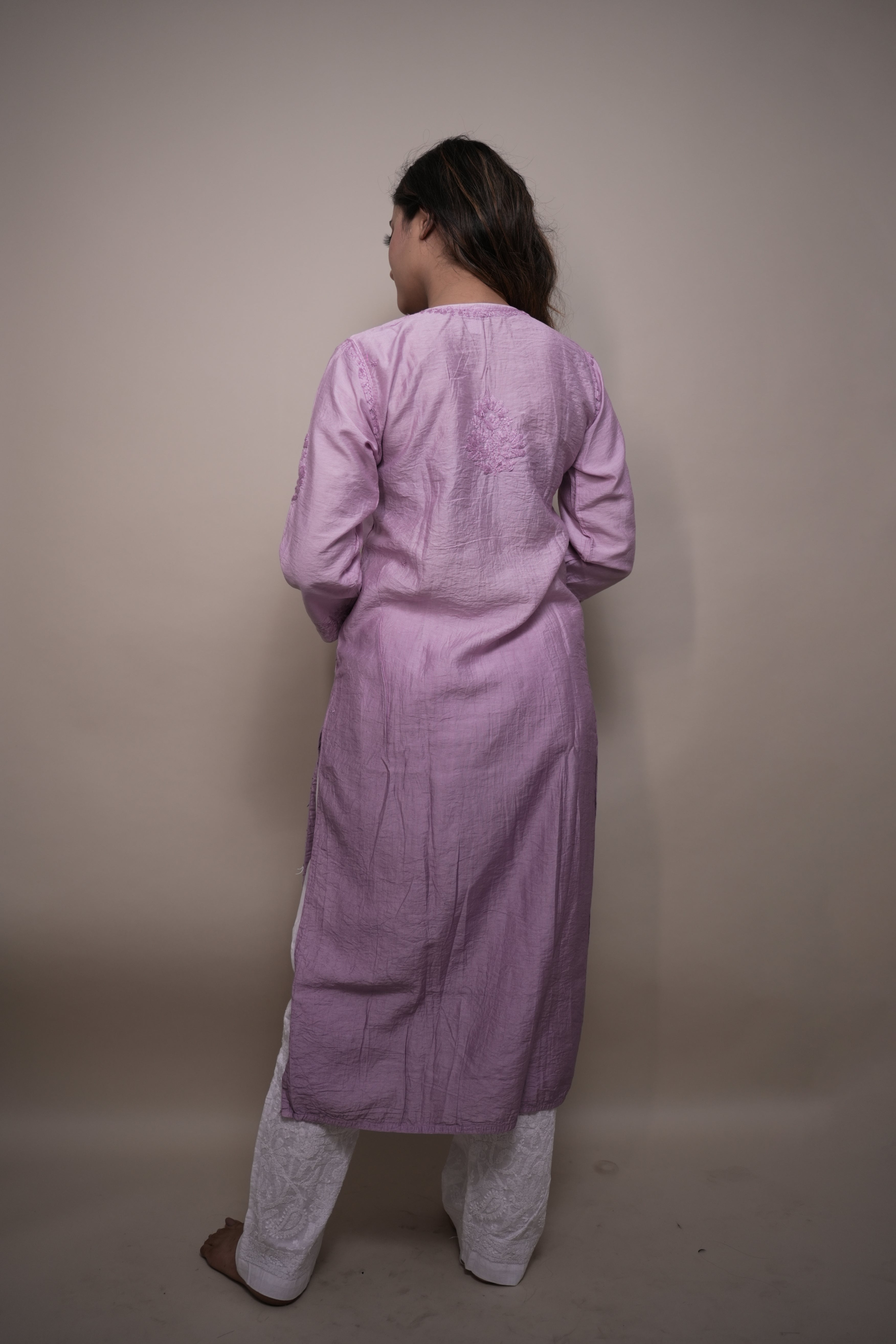 Cotton Chanderi Long Kurti