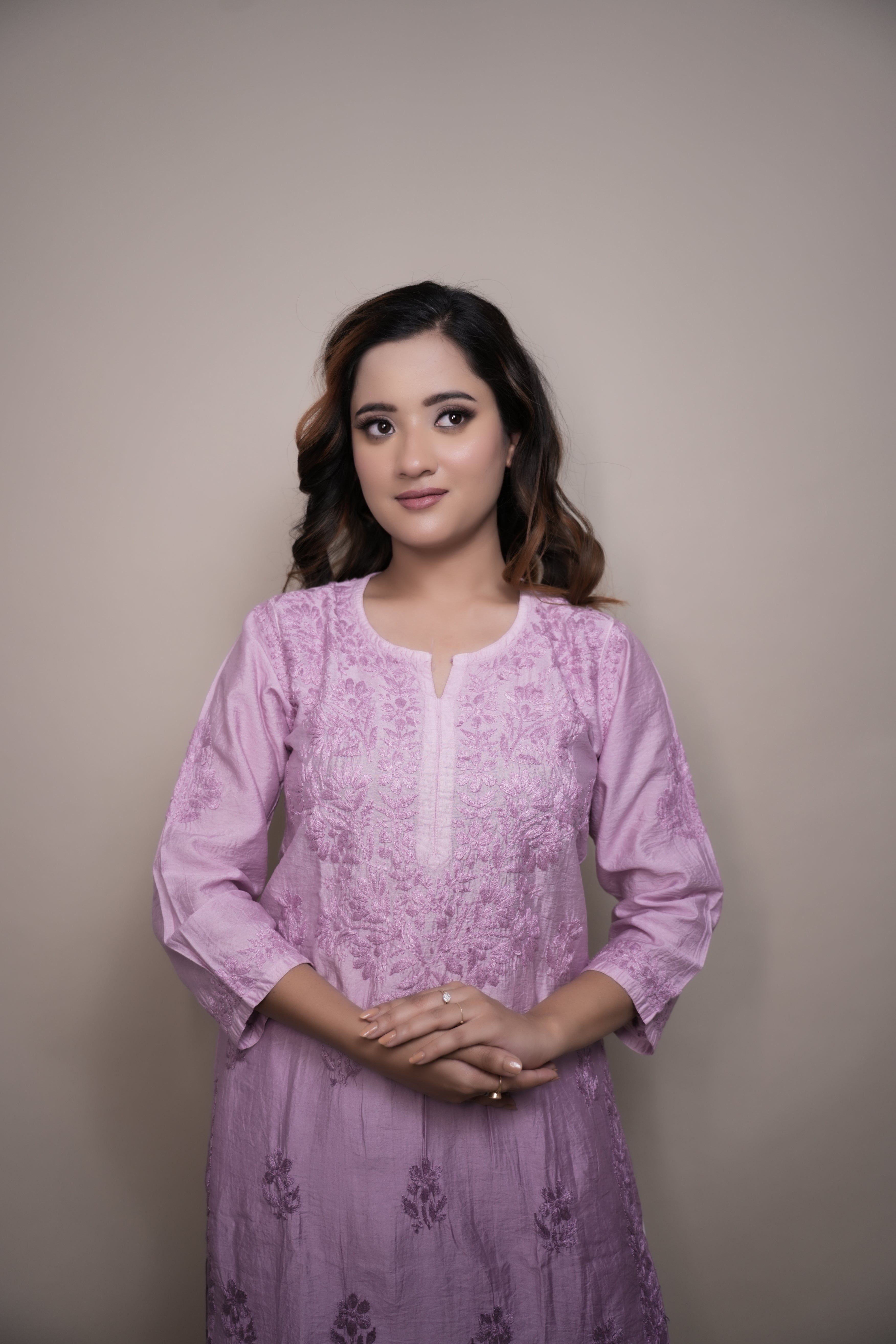 Cotton Chanderi Long Kurti