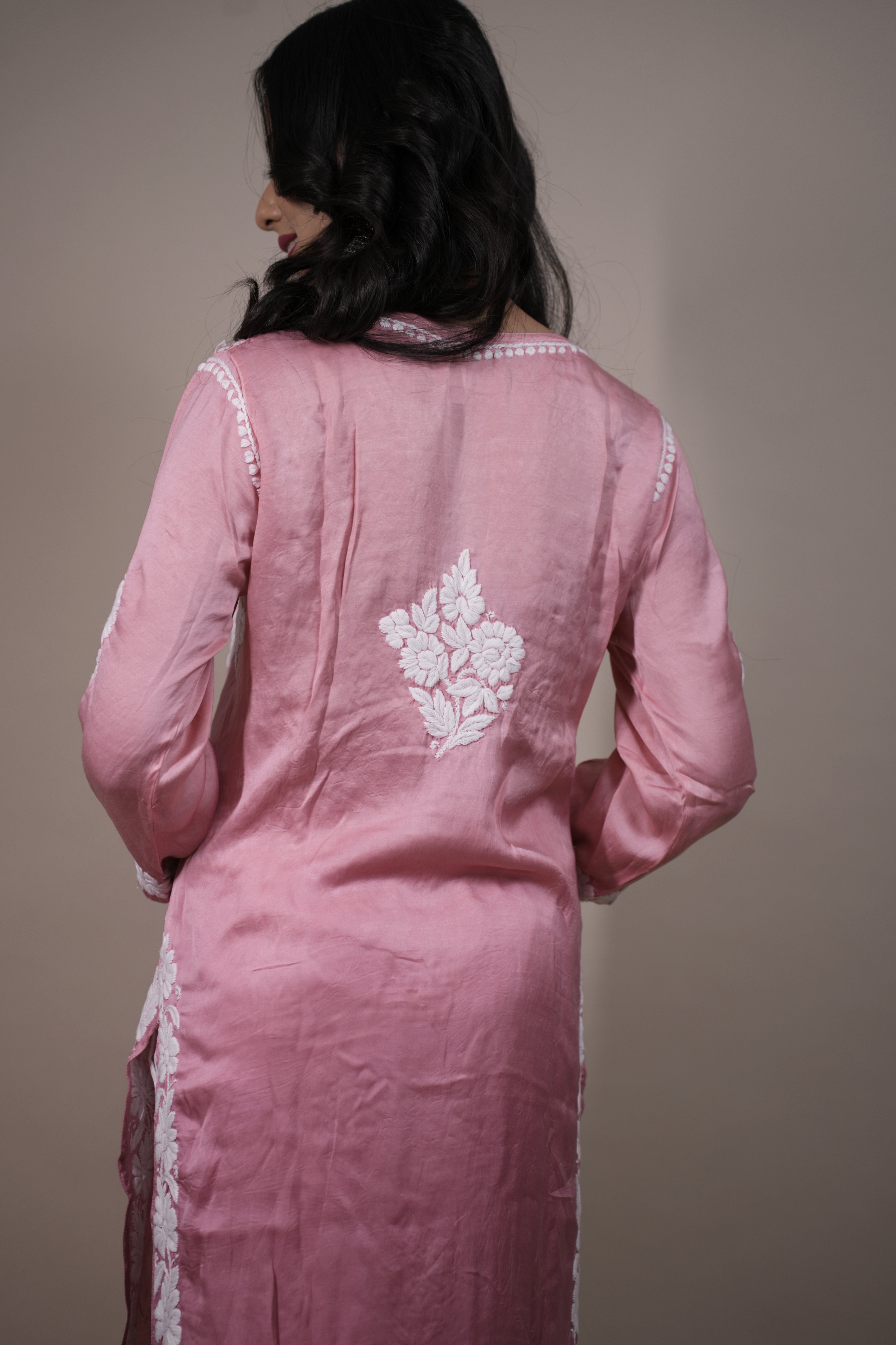Modal Satin Straight Kurti