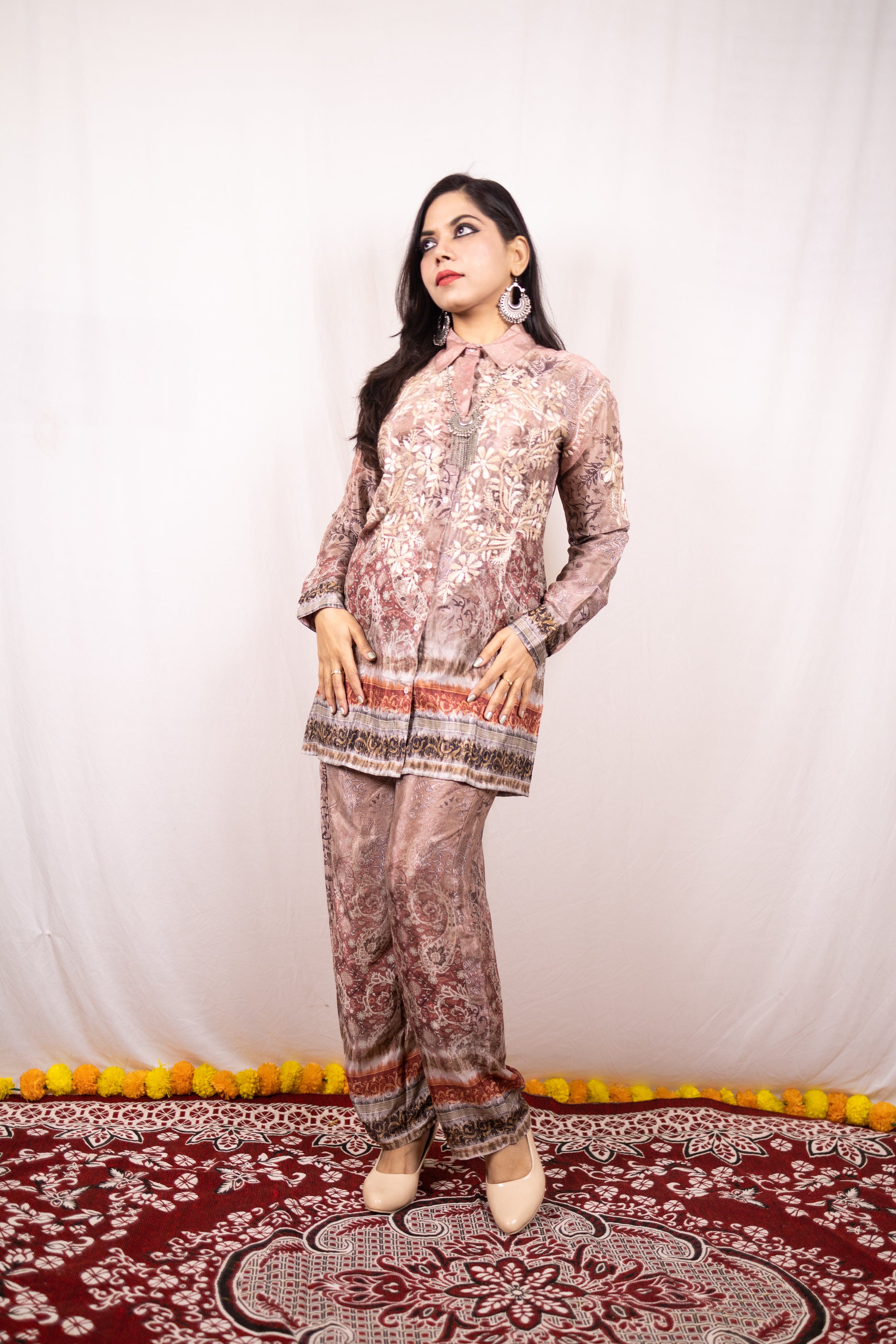 Pure Crepe Printed Co-ord set